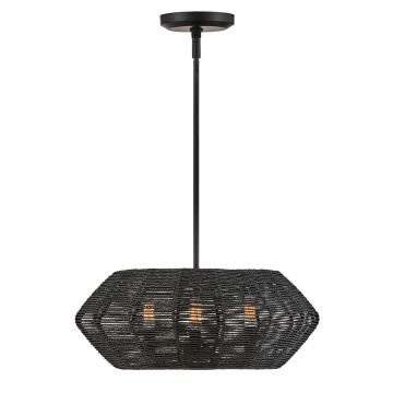 Lampă cu pendul Luca QN-LUCA-P-S-BK-BK 3x40W/E14 IP20 de la Quintiesse