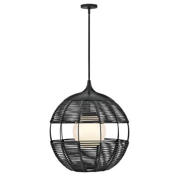 Lampă cu pendul Maddox QN-MADDOX-P-M-BK-BK 1x60W/E27 IP44 de la Quintiesse