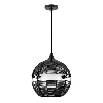 Lampă cu pendul Maddox QN-MADDOX-P-S-BK-BK 1x60W/E27 IP44 de la Quintiesse