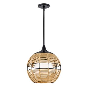 Lampă cu pendul Maddox QN-MADDOX-P-S-BK-CAM 1x60W/E27 IP44 de la Quintiesse
