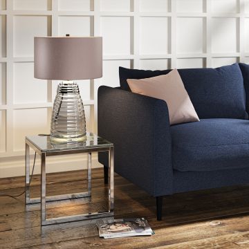Lampă de masă MILNE QN-MILNE-TL-GREY 3000K 1x60W/E27 620LM de la Quintiesse