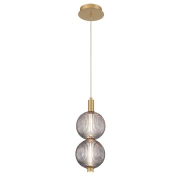 Lampă cu pendul Palmas QN-PALMAS-2MP-BG 3000K 1x20W/LED 1266lm IP20 de la Quintiesse