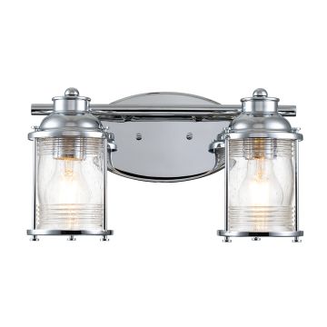 Aplique de perete ASHLAND BAY QN-ASHLANDBAY2-PC-BATH 2x60W/E27 IP44 de la Quintiesse