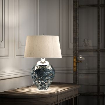Lampă de masă SAMARA QN-SAMARA-TL-BLU 3000K 1x60W/E27+1x7W/GU10 620LM de la Quintiesse