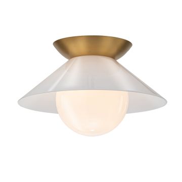 Lustră de tavan Saucer QN-SAUCER-FM-AB-OPAL 1x40W/E27 IP20 de la Quintiesse