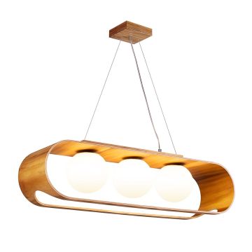 Lampă cu pendul Sfera QN-SFERA-3P-TEAK 3x40W/E27 IP20 de la Quintiesse