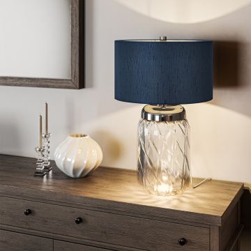 Lampă de masă SOLA QN-SOLA-TL-L-BLU 3000k 1x60W/E27 720LM de la Quintiesse