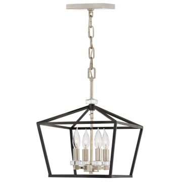Lampă cu pendul STINSON QN-STINSON-4P-M-BK 4x60W/E14 de la Quintiesse