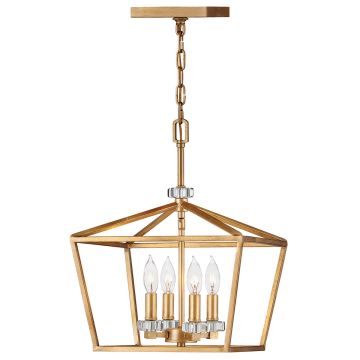 Lampă cu pendul STINSON QN-STINSON-4P-M-DBR 4x60W/E14 de la Quintiesse