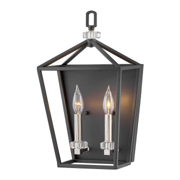Aplique de perete STINSON QN-STINSON2-BK 2x60W/E14 de la Quintiesse