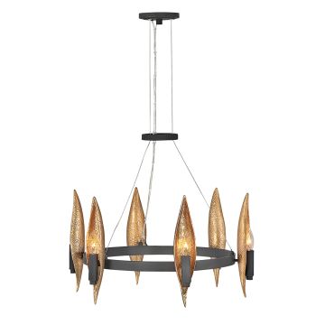 Candelabru WILLOW QN-WILLOW6-CBK 6x40W/E14 de la Quintiesse