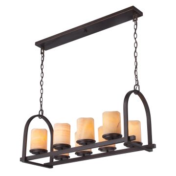 Lampă cu pendul ALDORA QZ-ALDORA8-ISLE 8x60W/E27 de la Quoizel