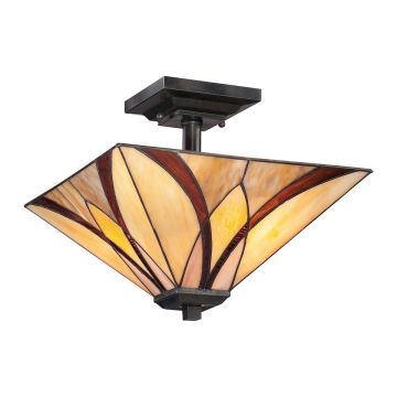 Lampă de tavan ASHEVILLE QZ-ASHEVILLE-SF 2x60W/E27 de la Quoizel