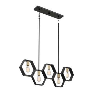 Lampă cu pendul Bismarck QZ-BISMARCK-ISLE-EK 5x60W/E27 de la Quoizel
