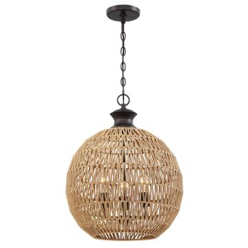 Lampă cu pendul Casablanca QZ-CASABLANCA-3P-PBZ 3x60W/E27 IP20 de la Quoizel