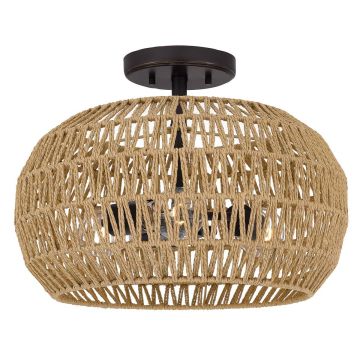 Lampă de tavan Casablanca QZ-CASABLANCA-3SF-PBZ 3x60W/E27 IP20 de la Quoizel