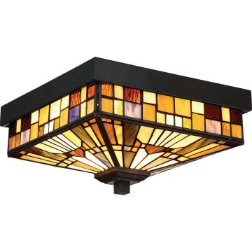 Lustră de tavan INGLENOOK QZ-INGLENOOK-F 2x60W/E27 IP44 de la Quoizel