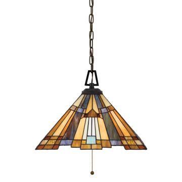 Lampă cu pendul INGLENOOK QZ-INGLENOOK-P-A 3x60W/E27 de la Quoizel