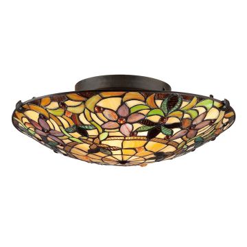 Lustră de tavan KAMI QZ-KAMI-F 2x60W/E27 de la Quoizel