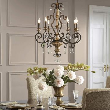 Candelabru MARQUETTE QZ-MARQUETTE6-A 6x60W/E14 de la Quoizel