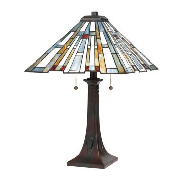 Lampă de masă Maybeck QZ-MAYBECK-TL 2x60W/E27 de la Quoizel