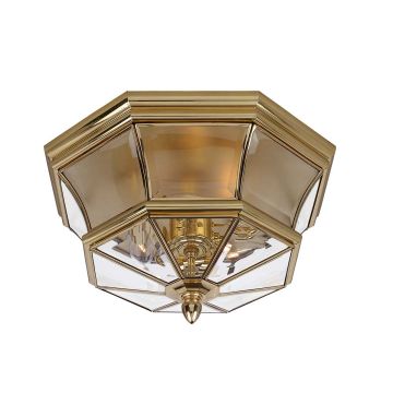 Lustră de tavan NEWBURY QZ-NEWBURY-F-PB 3x40W/E14 IP44 de la Quoizel
