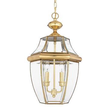 Lampă cu pendul NEWBURY QZ-NEWBURY8-L-PB 2x60W/E14 IP23 de la Quoizel