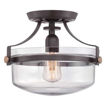 Lampă de tavan PENN STATION QZ-PENN-STATION-F-WT 1x60W/E27 de la Quoizel