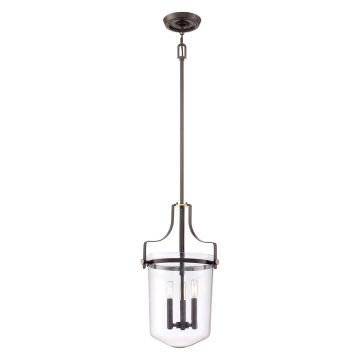 Lampă cu pendul PENN STATION QZ-PENN-STATION-M-WT 3x40W/E14 de la Quoizel