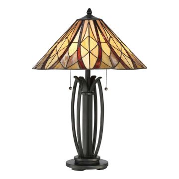 Lampă de masă VICTORY & HOLMES QZ-VICTORY-TL 2x60W/E27 de la Elstead Lighting