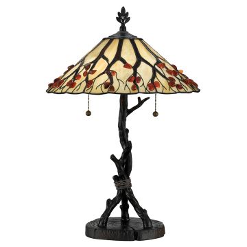 Lampă de masă Whispering QZ-WHISPERING-TL-VB 2x60W/E27 IP20 de la Quoizel