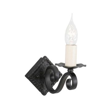 Aplique de perete RECTORY RY1A-BLACK 1x60W/E14 de la Elstead Lighting