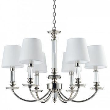 Candelabru SIENA P06308WH NI 6x40W/E14 IP20 de la Cosmolight