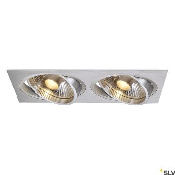 Lumină îngropată deasupra plafonului NEW TRIA 111382 2x75W/GU10/ES111 IP20 de la SLV