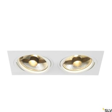 Lumină îngropată deasupra plafonului NEW TRIA 113841 2x75W/GU10/ES111 IP20 de la SLV