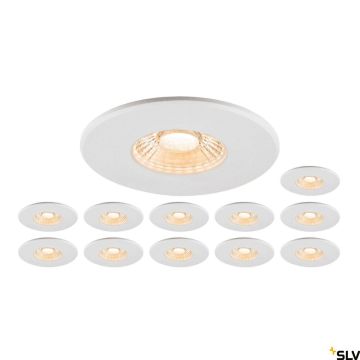 Lumină îngropată deasupra plafonului UNIVERSAL DOWNLIGHT 1007272 2700K|3000K|4000K|6500K 1x8W/LED 560lm|610lm|680lm|640lm ip20_ip65 de la SLV