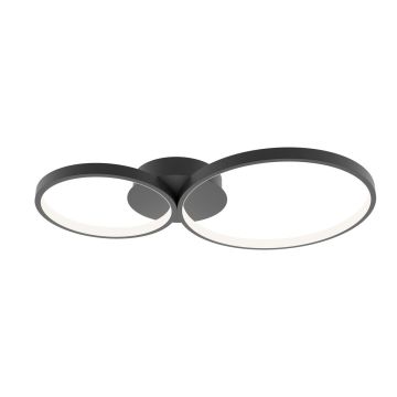Lustră de tavan Maver SPL-20452-2-BK 3000K|4000K|6000K 2x30W/LED 2000lm IP20 de la Italux