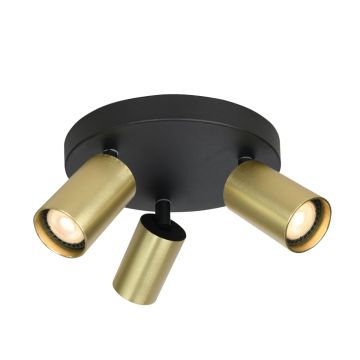 Spot Nesto SPL-23436-3R-BK-BRSS 3x10W/GU10 IP20 de la Italux