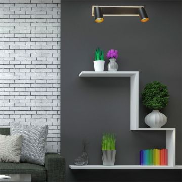Spot Parma LP-0612/2WS BK 3000K|4000K|6000K 2x50W/GU10 IP20 de la Light Prestige