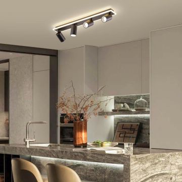 Spot Parma LP-0612/4C BK 3000K|4000K|6000K 4x50W/GU10 IP20 de la Light Prestige