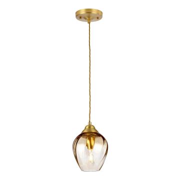 Lampă cu pendul Tiber TIBER-P-AMBER 1x60W/E27 de la Elstead Lighting