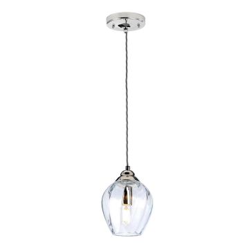 Lampă cu pendul Tiber TIBER-P-CLEAR 1x60W/E27 de la Elstead Lighting