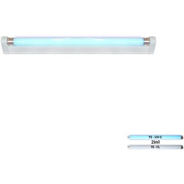 Lampă bactericidă GERMICIDAL LAMP V. UV 70001 4000k 1x14w/uv-c+1x14w/t5 775lm|775lm ip20 de la Prezent
