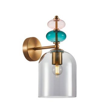 Aplique de perete Busco WL-30263-1B-BRO-SG 1x40W/E27 IP20 de la Italux