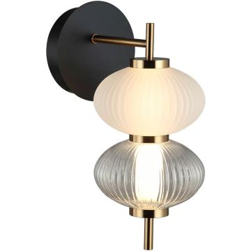 Aplique de perete Testa WL-84938-2-BK 3000K 1x8W/LED 480lm IP20 de la Italux