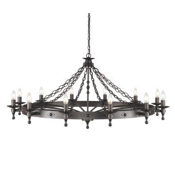 Candelabru WARWICK WR12-GRAPHITE 12x60W/E14 de la Elstead Lighting