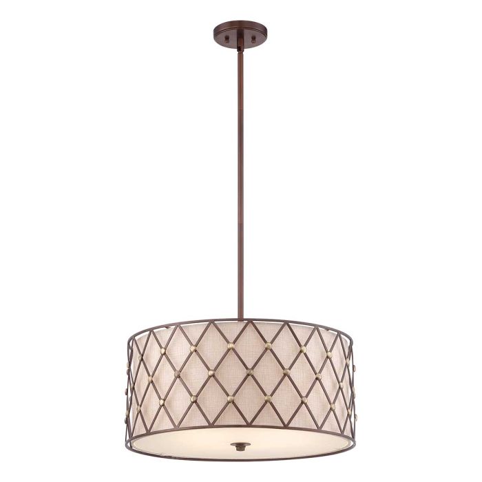 BROWN LATTICE-QZ-BROWN-LATTICE-P-L-Quoizel-99428