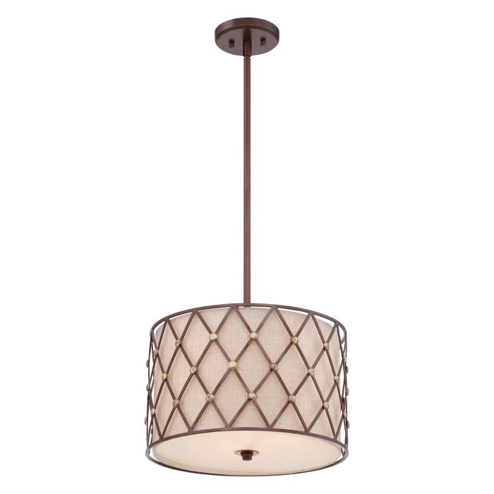 BROWN LATTICE-QZ-BROWN-LATTICE-P-M-Quoizel-99427